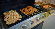Grilled Chicken Sate & Shrimp